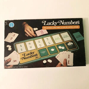 Vintage 1975 Milton Bradley Lucky Numbers The Lottery Card Game Copp  Clark